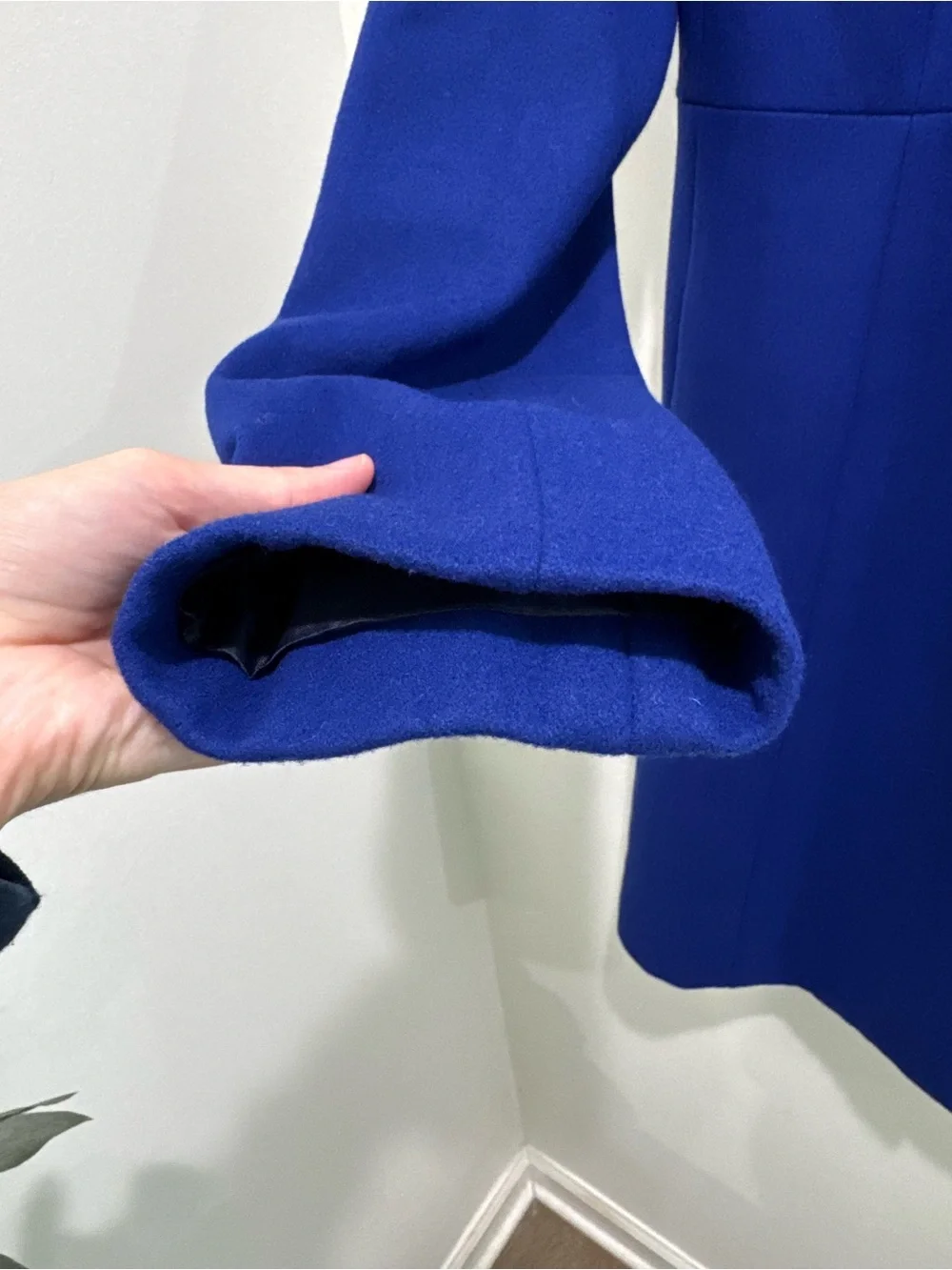 J.Crew City Coat Wool Blend Cobalt Blue Stand Collar Coat Size 2